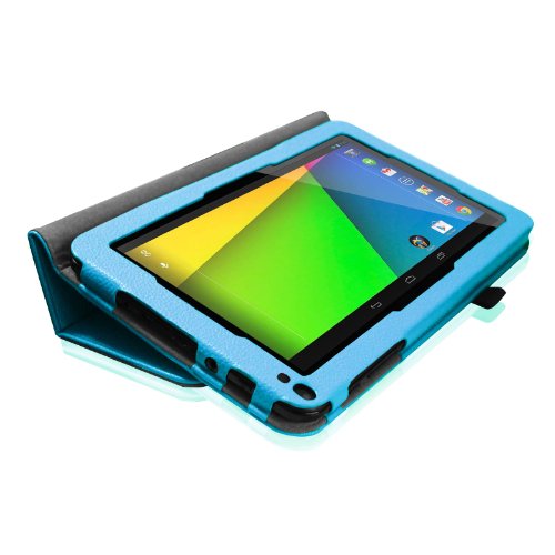 Fintie Folio Huelle Case Schutzhuelle Tasche fuer 9 Zoll Android Tablet-PC Inklusive. Tabexpress (9 Zoll) Tablet-PC, iRULU eXpro X1a (9 Zoll) Quad Core Tablet PC, XIDO 22,9 Zoll (Boxchip A23), Kapazitiver Multi Touch Android 4.0 Tablet PC A13, JYJ 9″ Zoll Android 4.4 Tablet PC – Blau - 7