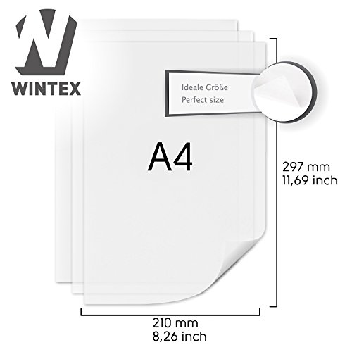 WINTEX 100 Blatt Transparentpapier DIN A4 100 g/qm Super Qualität - 3