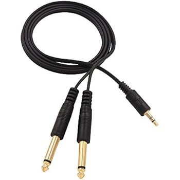 Cavo Jack Stereo Da 3,5Mm A 2X Jack Mono Da 6,35Mm, 1M - Foto 5