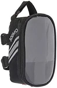 Amazon Brand - Solimo Bicycle Frame Saddle Bag with Touchscreen Pocket for Smartphone