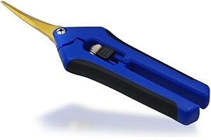 SHUNCHG Gartenschere Ernteschere mit Gebogenen Klingen und Titan-Antihaftbeschichtung, Trimmschere Gartenarbeit für Garten Bonsai Pflanzen Blumen Ernte Obst Gemüse, Rosenschere, Pflanzenschere