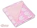 NEW!! UNIQUE & UNIVERSAL DOUBLE-SIDED CAR SEAT BABY BLANKET / COVER / COSYTOES - FOOTMUFF / SWADDLING WRAP! 100x100cm ANIMAL PRINT (PINK ELEPHANTS)