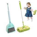 ✅【Juego 3 en 1】 - Los artículos de limpieza para niños consisten en un recogedor, una escoba y un trapeador, con estos juguetes que sus niños disfrutarán la mayor parte de su tiempo y también son excelentes para aprender en casa y jugar a jugar