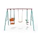 Produktbild Yorbay Kinderschaukel Gartenschaukel Schaukel Schaukelgestell mit Brettschaukel, Tellerwippe und Gondel, belastbar bis 135Kg, 5 Kinder gleichzeitig spielen (Brettschaukel+ Tellerwippe+ Gondel)