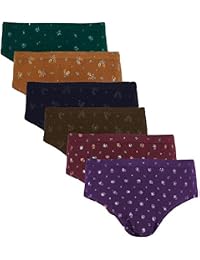 Dixcy Josh Women's Cotton Blend Printed Panties - Pack of 6