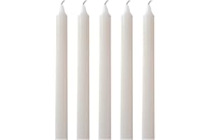 1ABOVE Pack of 5 | Household Candles | Unscented - 5 Hour Burn Time | Premium White Wax (1)