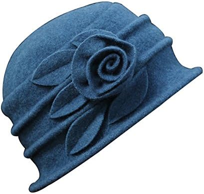 Winter Lady Wool Vintage Fedora Women Bowler Bucket Church Hat