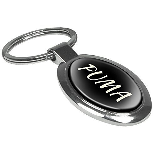 Preisvergleich Produktbild Schlüsselanhänger mit Namen Puma - Motiv Klassik - Namensschlüsselanhänger, personalisierter Anhänger, Talisman, Anhänger, Chrom