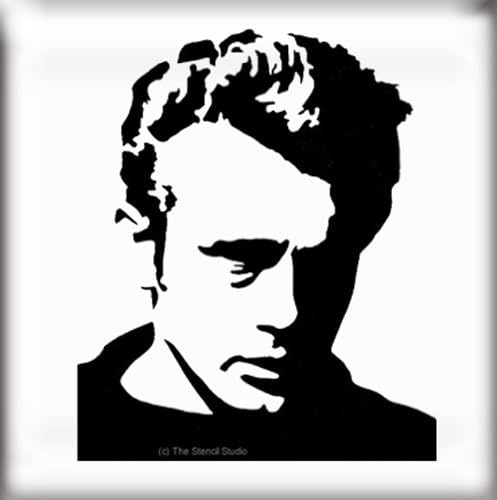 The Stencil Studio Famous Faces Range - James Dean Reusable Stencil - Size Large (A2) (10153L)