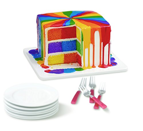 Wilton 2105-9961 Checkerboard Round Cake Set Backform, Aluminium, silber, 5 x 24 x 24 cm, 4 Einheiten - 5