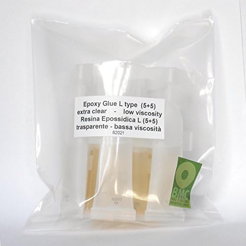 TRANSPARENT GLUE L-type single-dose tubes 5+5 glue low viscosity great for natural stones
