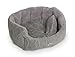 Nobby 71551 Komfort Bett Oval Ceno für Hunde Oder Katzen, L x B x H: 65 x 57 x 22 cm, grau/grau