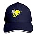 Produktbild Sweet grape Cute Bee Cotton Adjustable Peaked Baseball Cap Adult Sandwich Hat