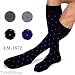 Produktbild TrAdE shop Traesio- 12 Paar Socken Socken lang Herren Baumwolle Sortiert schwarz blau anthrazit gepunktet