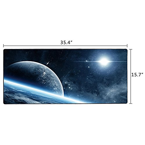 Alfombrilla de rat  n extragrande para gaming de Cmhoo  color 90x40 Space
