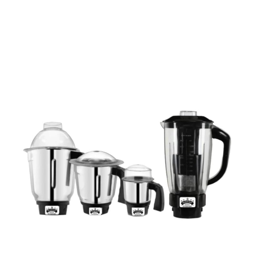 Ultimate Mixer Jar Set: 3 Stainless Steel + 1 Juicer Jar Milkshake Jar Review