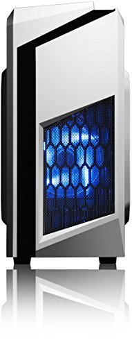 VIBOX Killstreak SA4-295 Komplett-PC Paket Gaming PC – 3,9GHz AMD A4 Dual-Core APU, Desktop Gamer Computer mit Spielgutschein, 22″ HD Monitor, Gamer Tastatur & Mouse, Blau Innenbeleuchtung, lebenslange Garantie* (3,7GHz (3,9GHz Turbo) superschneller AMD A4-6300 Dual-Core-APU / CPU-Prozessor, 8GB DDR3 1600MHz RAM, 3TB (3000GB) SATA III 7200rpm Festplatte, 400W 85+ Netzteil, CIT F3 Weiß Gaming Geh§use, Asrock FM2+ A68M Mainboard, Ohne Windows Betriebssystem) - 6