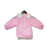 Rosa Engels Flügel modisches Sleeved Lätzchen, für 6 Monate Kleinkind bis 3 Jahre alte Kinder, iMeMine - 3