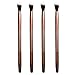 Olym Store Dual-head Dual-purpose Aluminum Tube Handle Nylon Fiber Cosmetic Brush Golden