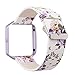 Price comparison product image For Fitbit Blaze Watch Band,Sansee Floral Leather Strap Replacement WatchBand+Frame Holder Shell For Fitbit Blaze (Colour D)