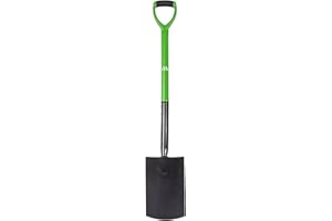 MAXLAND Garden Border Digging Spade - Made From Strong Carbon Steel Strong, Durable, Long Lasting & Rust Resistant Ideal Hand Tool For Allotment Weeding, Snow Cleaning & Gardening Long Life