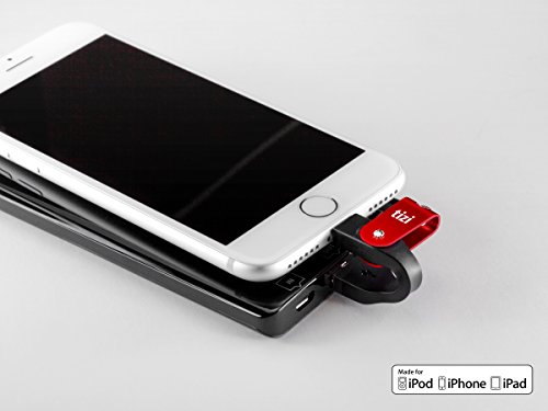 NEU equinux tizi Schlingel Express – Lightning USB Schlüsselanhänger-Kabel (Farbe: Monza Rot/Schwarz) mit Lightning Anschluss offiziell von Apple ‚Made for iPhone, iPad und iPod (MFI)‘ zertifiziert - 4