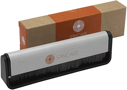 Spin Care Cepillo Antiestático Para Limpieza De Discos De Vinilo Profesional De Fibra De Carbono