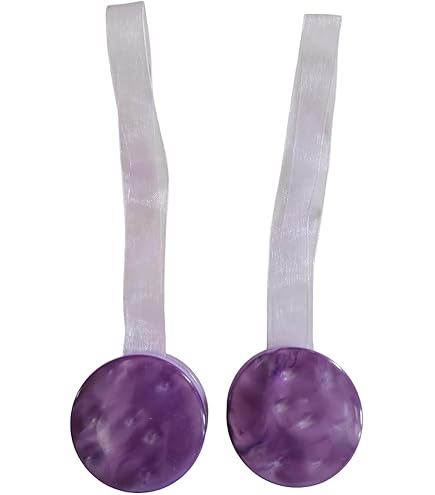 Calamite Ferma Tenda Con Effetto Madreperla - Diametro 40 Mm, Blu Con Nastro Organza - Foto 11