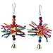 Produktbild CADANIA Papagei Chew Toys Multicolor Vogel Papagei Biss String Spielzeug Swing Cage Zubehör