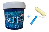 TECPISCEL W ES UNA PINTURA PARA PISCINAS AL AGUA FORMULADA A BASE DE RESINAS ACRÍLICAS PARA LA PROTECCIÓN Y PINTADO DE PISCINAS DE HORMIGÓN, GRAN ANCLAJE Y ELEVADA TRANSPIRACIÓN, RESISTENTE AL CLORO Y PRODUCTOS QUÍMICOS