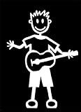 8 cm x 11 cm My Stick Figure Family - Mis Pegue la figura familia de coches pegatina de vinilo ventana guitarra adolescente muchacho TM2