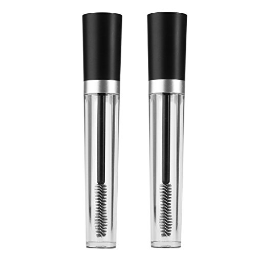 Frcolor 2pcs 8ml leer Wimpern Tube Mascara Tube Fläschchen Flasche, DIY-Container Mascara Pinsel Wimpern Zauberstab - 2