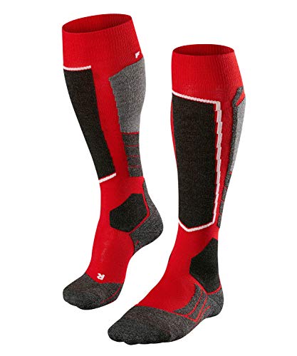 FALKE Skistrumpf SK 2 Men Calcetines, Hombre, Rojo, 42-43
