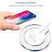 Produktbild Qi Wireless Charger Schnellladestation | Kabelloses Acryl Ladestation Tragbar Fast Induktiv Universal Drahtloses Ladegerät | für alle Gerät Tragbares Pad für Iphone XS / XS Max / XR (Weiß)
