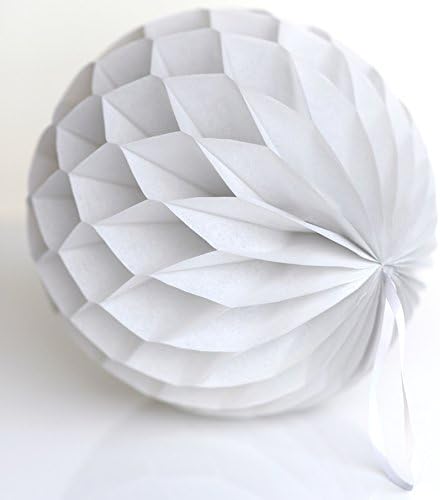DECOPOMPOMS cool grey tissue paper honeycomb ball (10cm/15cm/20cm/25cm/30cm/35cm) (20cm)