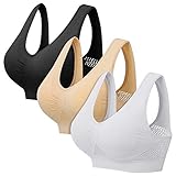 Sujetador deportivo ultraligero sin frotar, sin sudor, sin rebotes, sin esfuerzo, cómodo y moderno para mujeres con soporte medio