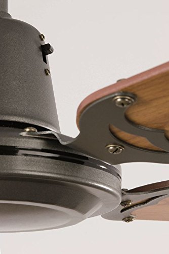 Faro Barcelona Falkland 33110 – geformt Stahl Fan ohne Licht und Klingen-lagig, Holz, Grau - 5