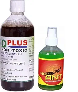 Agro Plus Non To x ic Fungicide and Pesticide for Plants 500Ml + Free No Ant Liquid Control 100Ml -Combo offer