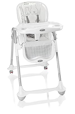 Brevi La Chaise Haute Convivio "Pearl Bunny" Chaise Bébé, gris