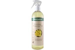 Groomers Evening Primrose Oil Dog Coat Conditioning Spray 500ml - Soothes Irritated Skin & Controls Odour - Leave in Dog Conditioner
