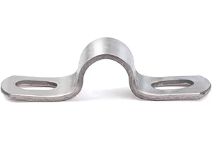 MgcTolBox U-Fascette Stringitubo Acciaio Inox Ø 10 mm, Morsetti Per Tubi - 10 Pezzi Per Confezione