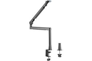 LogiLink AA0172 - Bras de microphone professionnel avec une longueur de bras de 719 mm, 2 kg max, matériau : aluminium