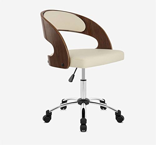 ZHDC® Bar stool, Bar Simple Modern High stool Chair lift Rotate Cafe Counter Haircut Beauty High back Creative Tall Front desk Kitchen Chair 71.5 ~ 84.5cm Starkes, starkes Wiegen ( Color : White )