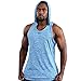 Produktbild Dasongff Herren Unterhemd Solide Bodybuilding Fitness Gym Tank Top Sport Hemd Weste mit Kapuze Lose Stilvoll Muskelshirt Tanktops für Sport Fitness Gym & Training