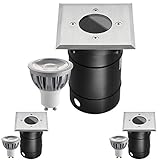 hochvolt led einbaustrahler dimmbar Die LED Bodenlampen ( Schutzart IP67 ) sind für den Außenbereich geeignet und können auf Terrassen, in Pflastersteinen oder im Garten verbaut werden.