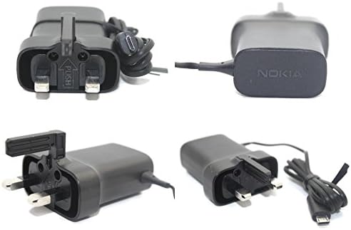 New Genuine Nokia Small Thin Pin UK Mains Wall Charger AC-18X For Lumia 930 840 820 620 625 E71 E72