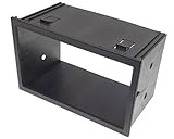 Universal Doble DIN bahía de resistente plástico ¿Quieres un sistema de navegación, sistema de audio de alta calidad, DVD o monitor TFT instalar? usted necesitará un radio de doble DIN EN doble altura (= bahía) este marco es adecuado para todos los dispositivos de doble DIN universal, tanto si no Nombre o hochwärtiges dispositivo Nombre magarethe Radio fabricantes. por favor, tenga en cuenta que usted en algunos coches específico del vehículo una doble DIN panel para enmascaramiento La necesita teuflisch. (esta es NO incluidas) debido continua avances y diseño transformaciones del interiors de los vehículos se pueden desviaciones o otras cambios en la lista no excluir. para información detallada póngase en cada caso a su coche distribuidor local. Tamaño interior: (Ancho x Alto x Fondo) 180 x 100 x 100 mm/Medida exterior: (BxH) 117 x 187 mm/Color: Negro.
