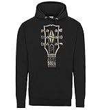  Premium Gitarre Spindelstock Ich Kann 65 Jahre Old But I Got To See All The Best Bands Motiv Gitarrist Musiker Herren Schwarz Kapuzenpullover - Schwarz, Small 34/36\
