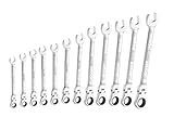 Britool E111102B Rapid Ratchet Flexible Head Spanner Set (12 Pieces)