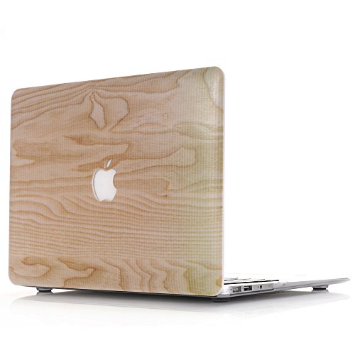 Macbook Pro 13 Retina Hülle, L2W Macbook Pro 13.3 Retina Zoll Hard Shell Holz Textur Muster Gummi Beschichtet Plastik Hartschale Hülle Abdeckung für neueste MacBook Pro Retina 13 Zoll mit Retina Display Modell A1706 / A1708 (mit oder ohne Touch Bar) (Release Okt 2016)(Holz Textur Muster Design 2 MW-8)